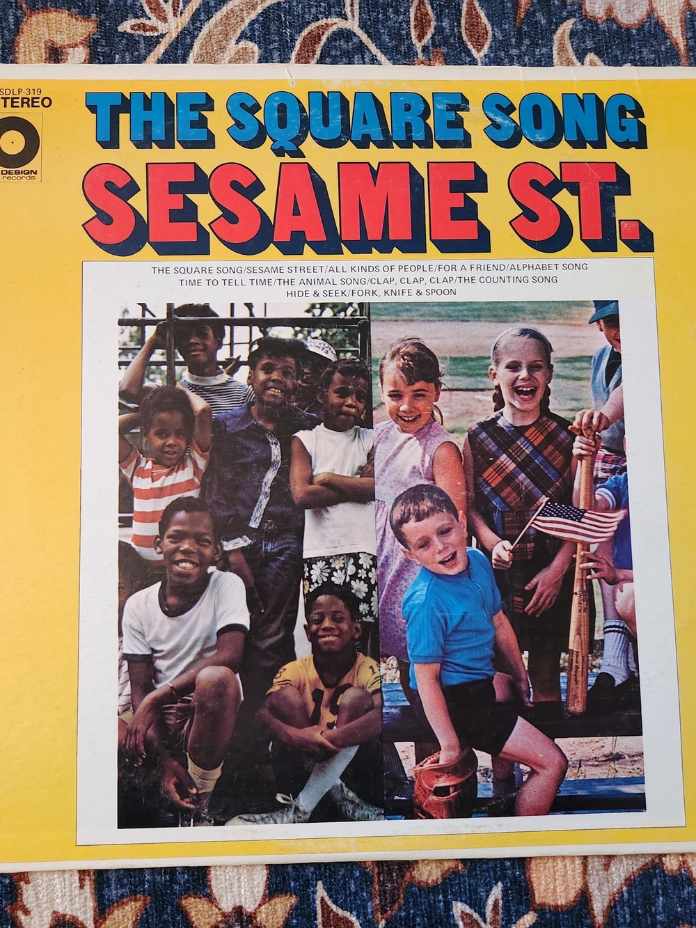 Sesame Street The Square Song Kids Music Album Vinyl. Nostalgia, Vintage, Retro